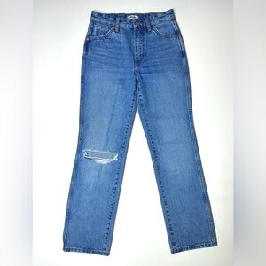 Wrangler Women’s Wild West High Rise Straight Leg Classic Blue Jeans Size- 24